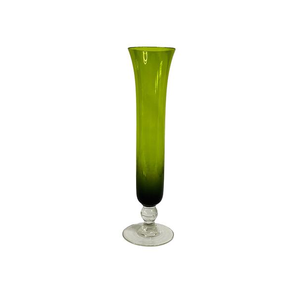 Vintage Art Glass Pedestal Dainty Bud Vase - Picture 1 of 4